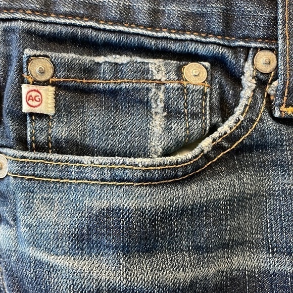 Sz24 Adriano Goldschmied AG Tomboy boyfriend fit Distressed Medium Wash in VGUC - Picture 9 of 16